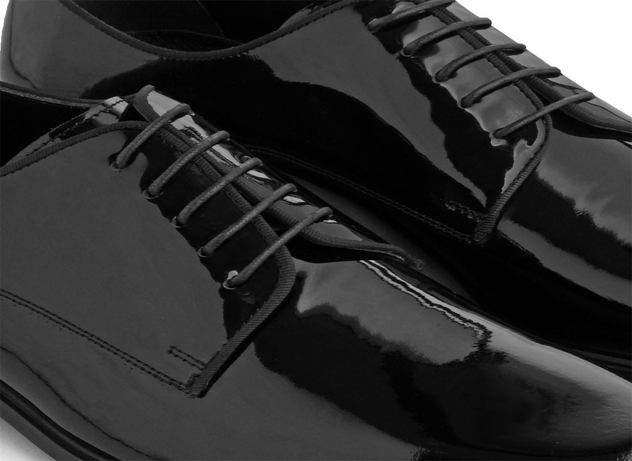 Image of Genuine Leather Plain Toe Derbys