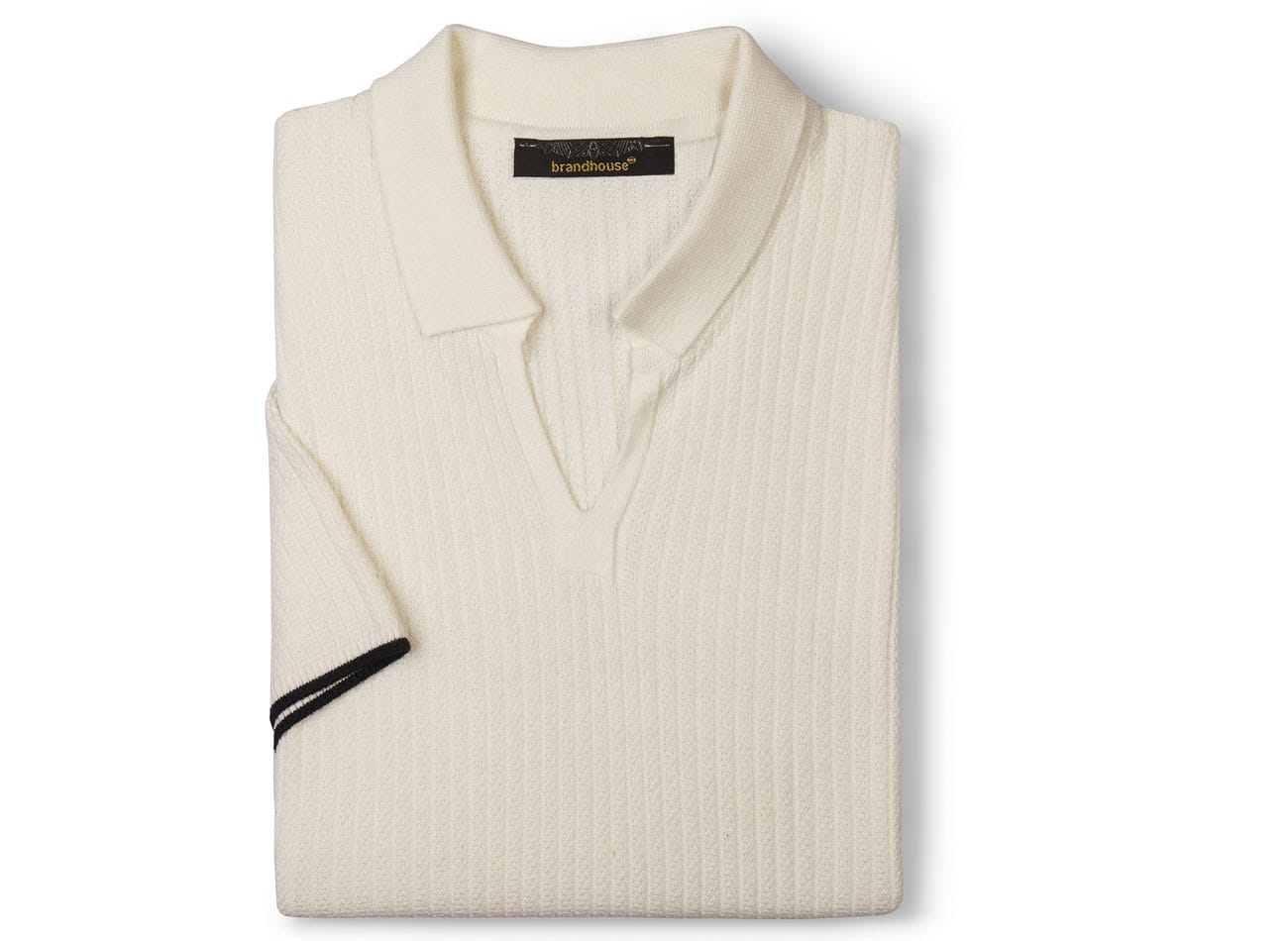 Stripe Knit Polo