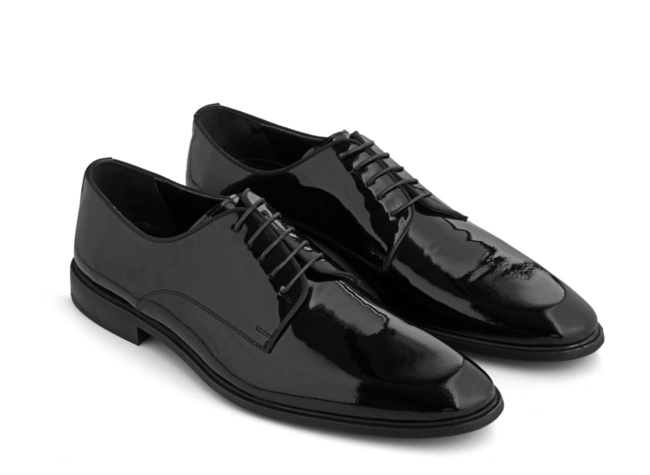 Genuine Leather Plain Toe Derbys