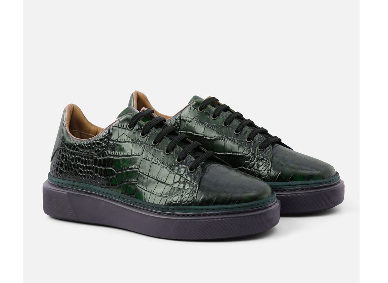 genuine crocodile Derby sneaker