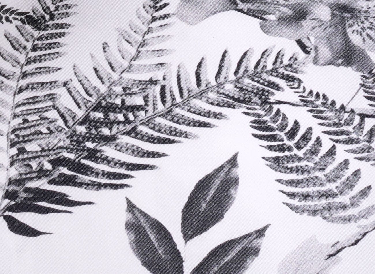 Image of floral leaf pattern Poplin Shirt