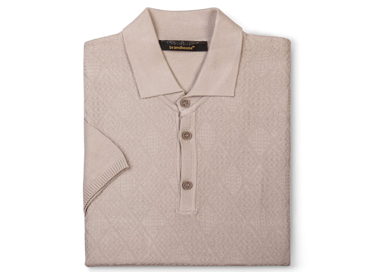 Textured Knit Polo
