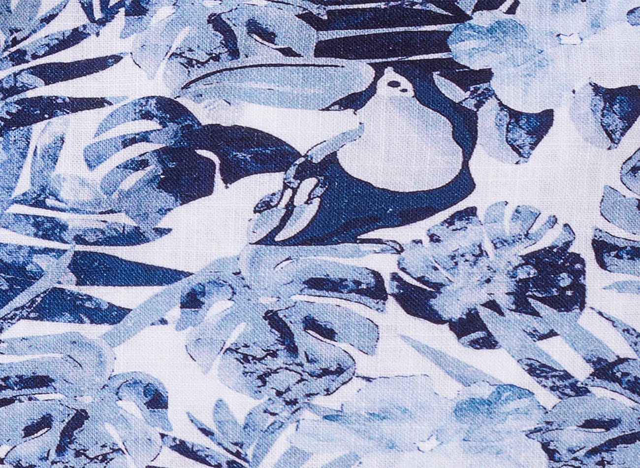 Image of floral leaf pattern Poplin Shirt