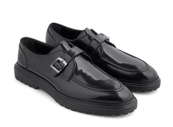 Image of Genuine Leather Moc Toe Monk Strap