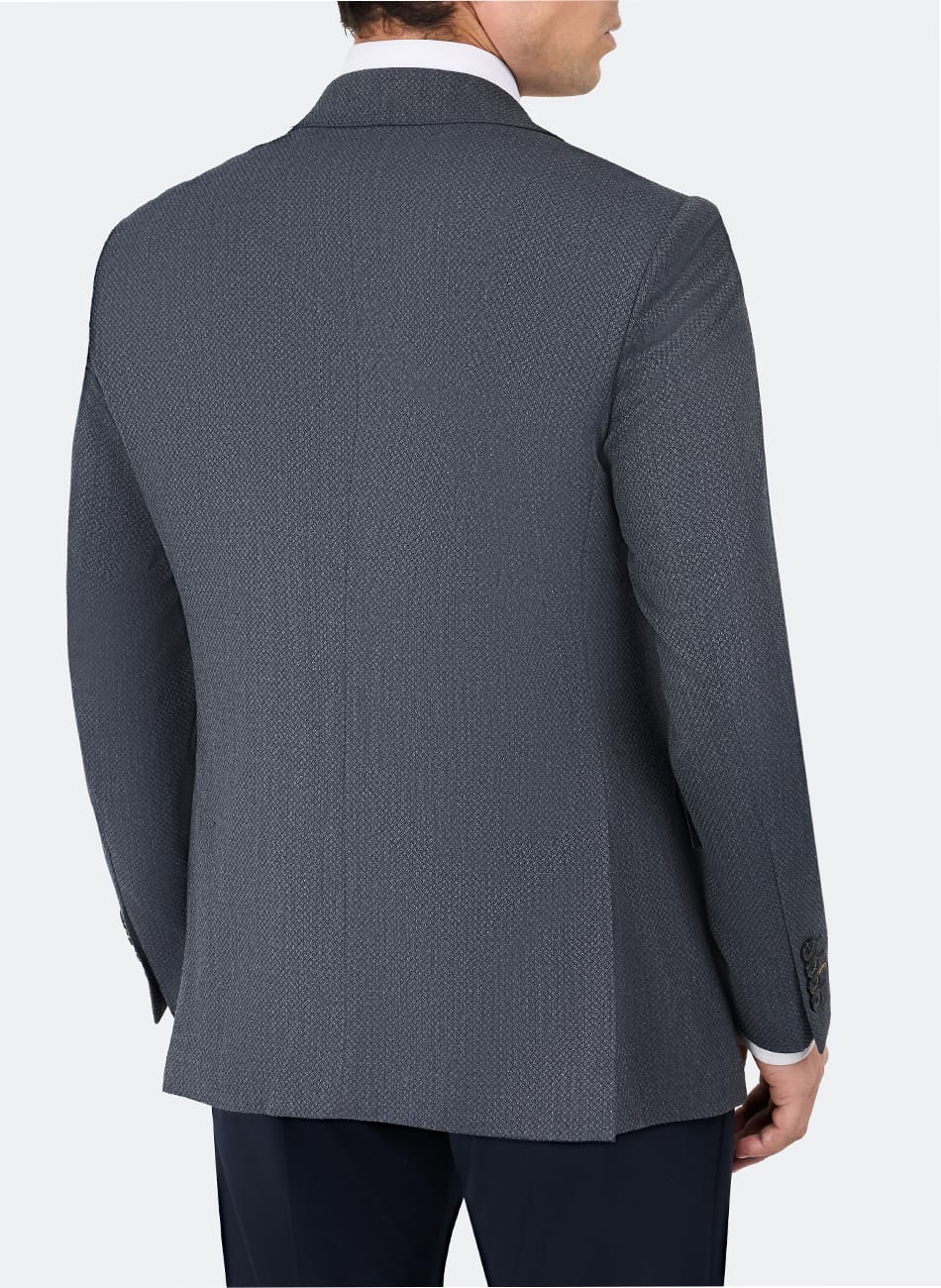 Image of HOPSACK PEAK LAPEL SUIT