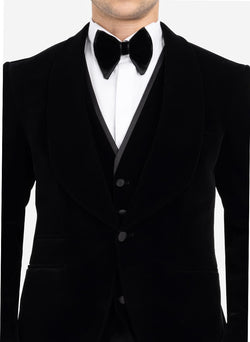 Image of VELVET SHALL LABEL SUIT