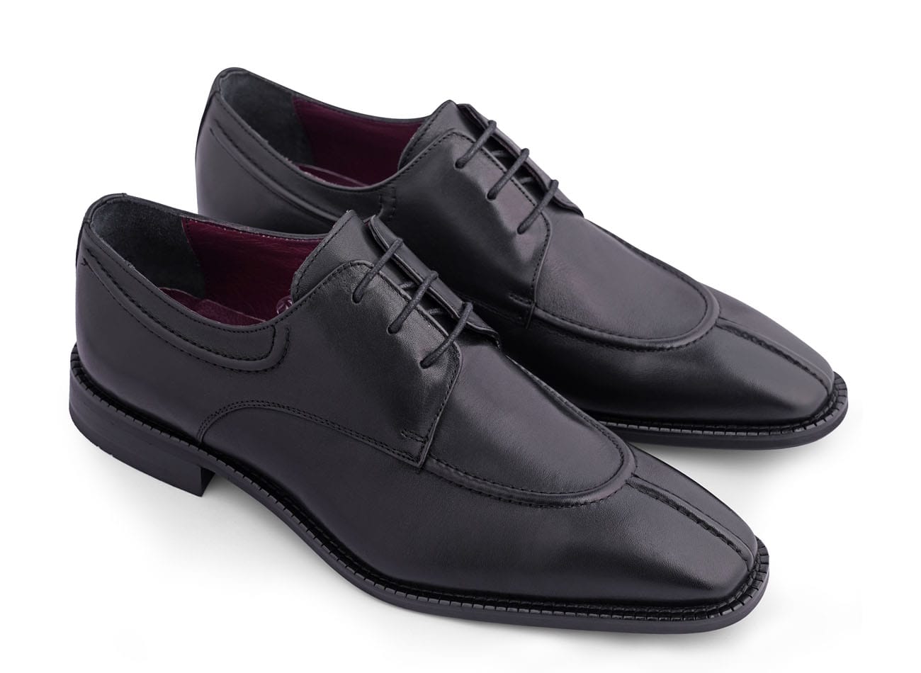 Genuine Leather Moc Toe Derbys