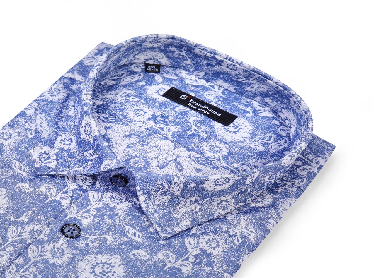 Image of floral pattern Poplin Shirt