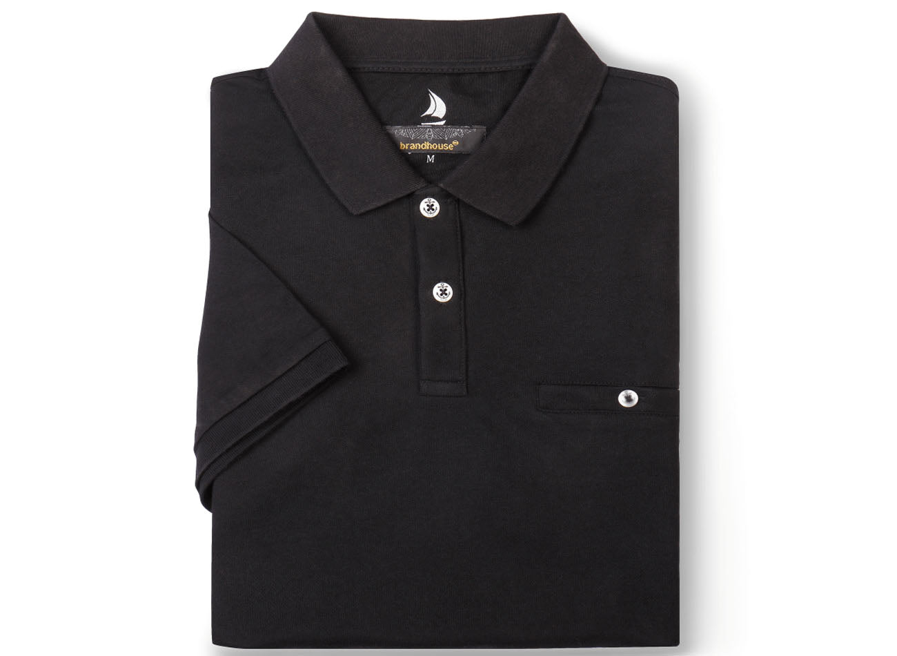 Image of Polo Yaka Plain T-Shirt
