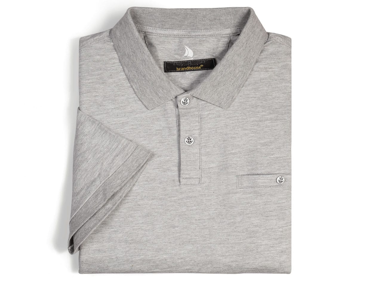 Image of Polo Yaka Plain T-Shirt