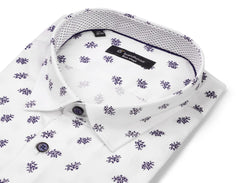 Image of floral pattern Poplin Shirt