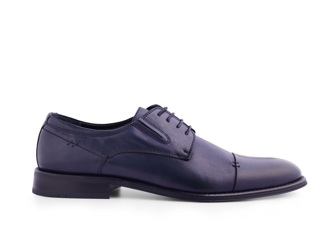 Image of Genuine Leather Plain Toe Derbys