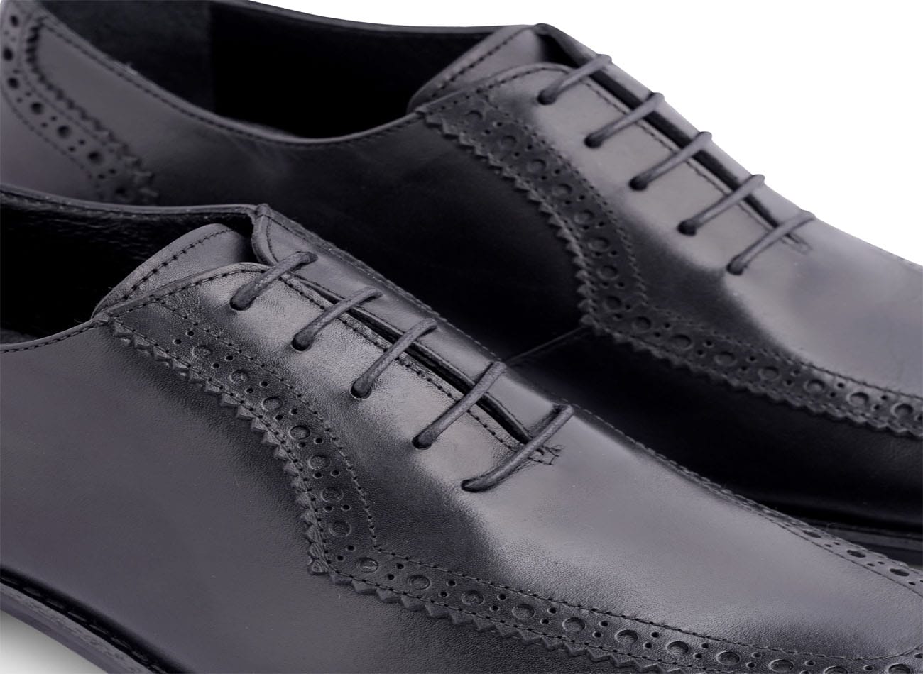 Image of Genuine Leather Brogue Oxfords