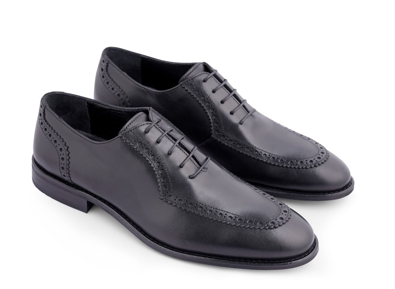 Image of Genuine Leather Brogue Oxfords