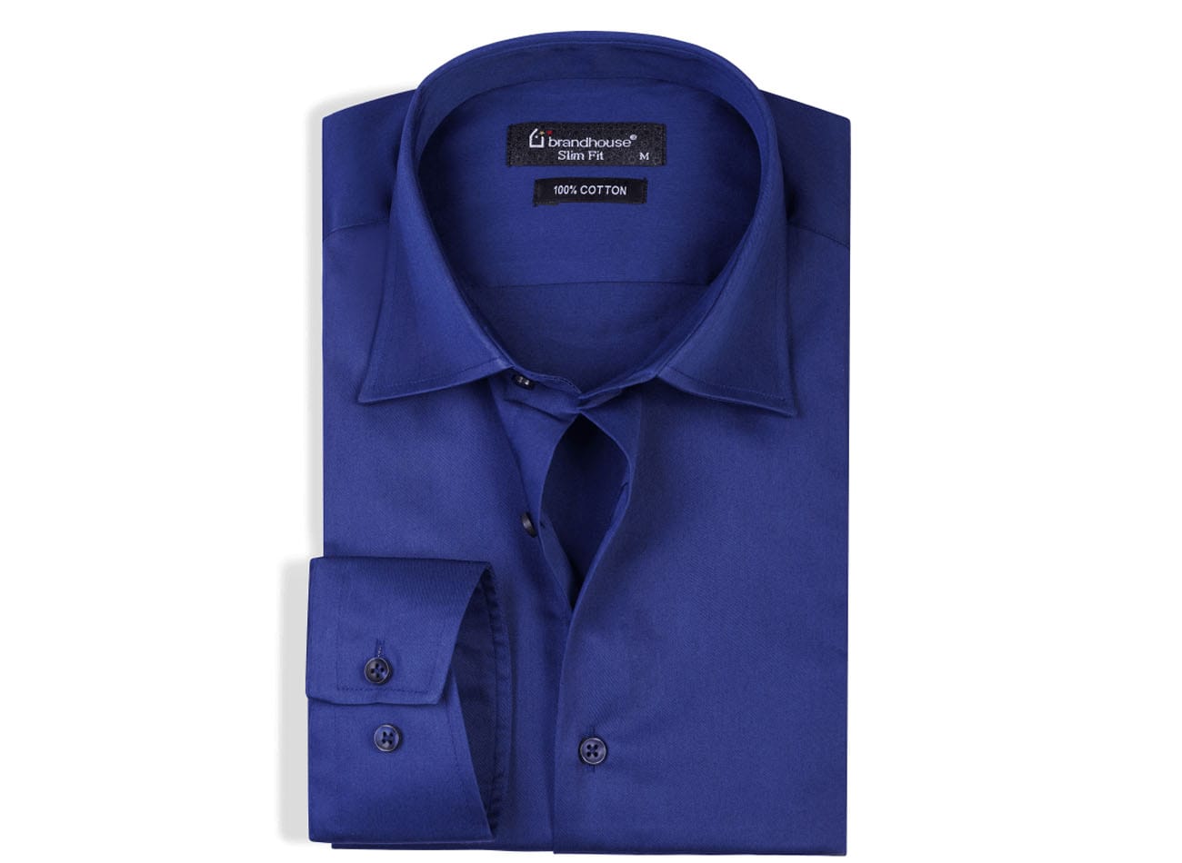 Image of Cotton Linen Plain Shirt