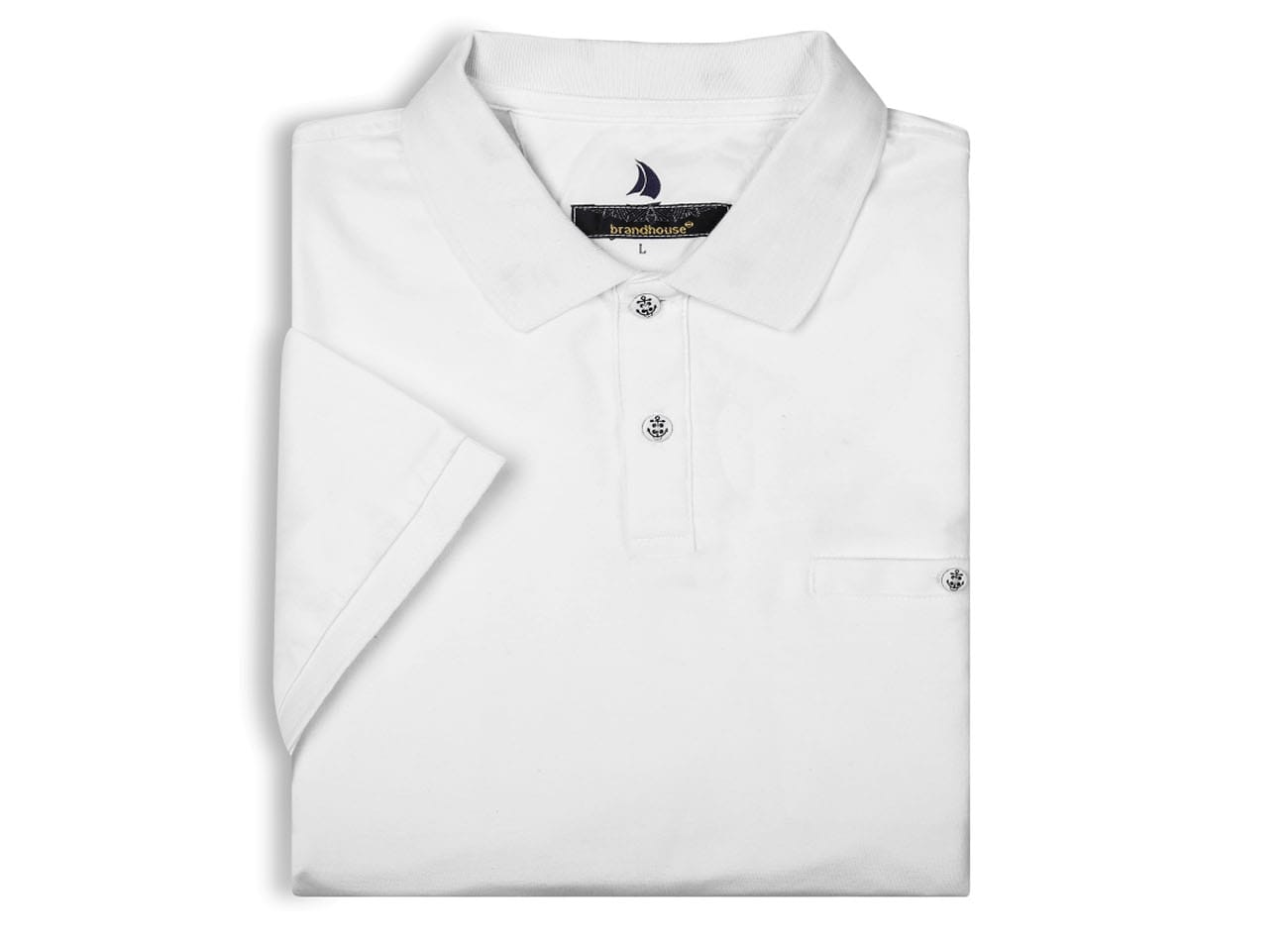 Image of Polo Yaka Plain T-Shirt
