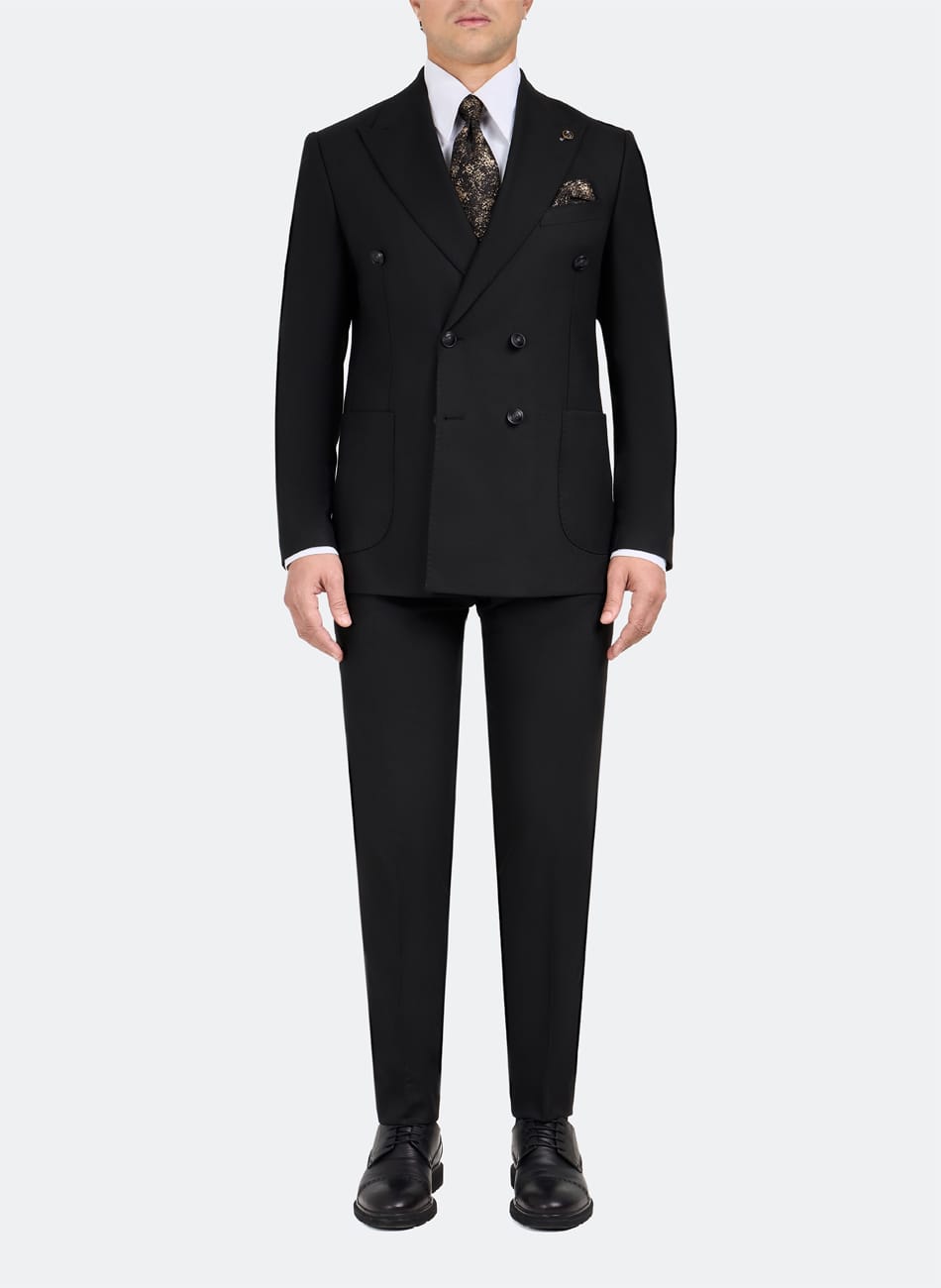 Image of Double breasted Peak Lapel suit