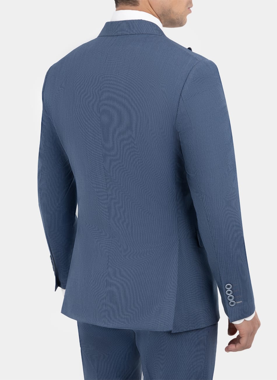 STRIPED PEAK LAPEL SUIT
