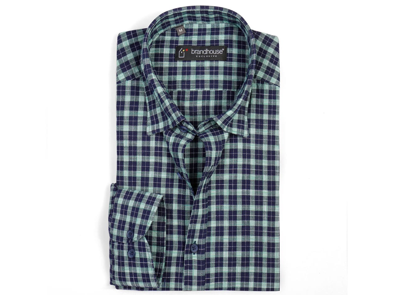 Gingham Checked Poplin Shirt
