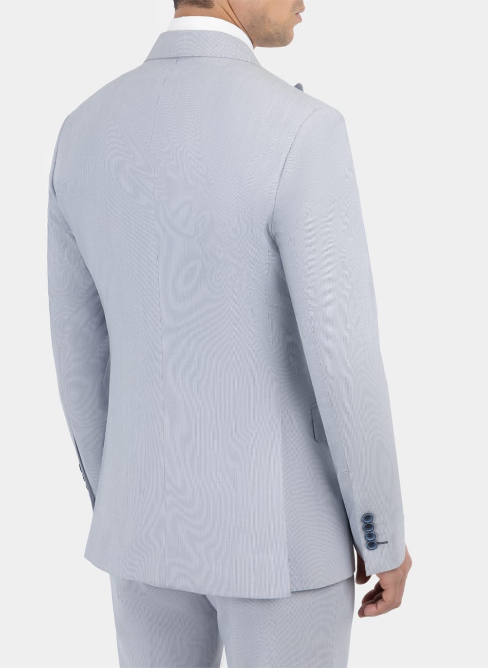 Image of STRIPED PEAK LAPEL SUIT