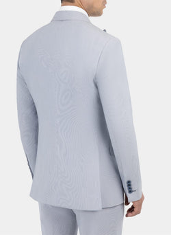 Image of STRIPED PEAK LAPEL SUIT