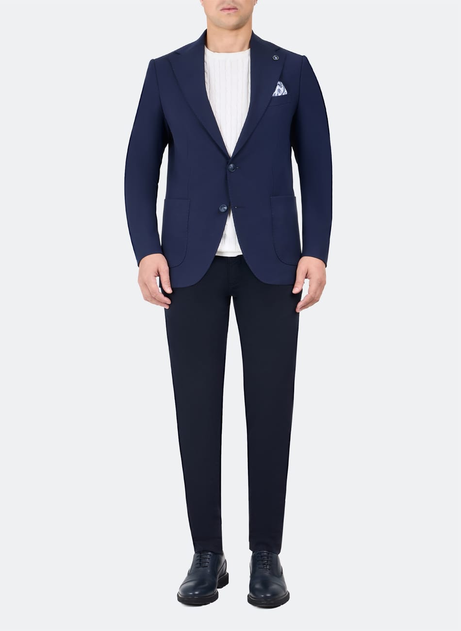 TEXTURES NOTCH LAPEL JAKET