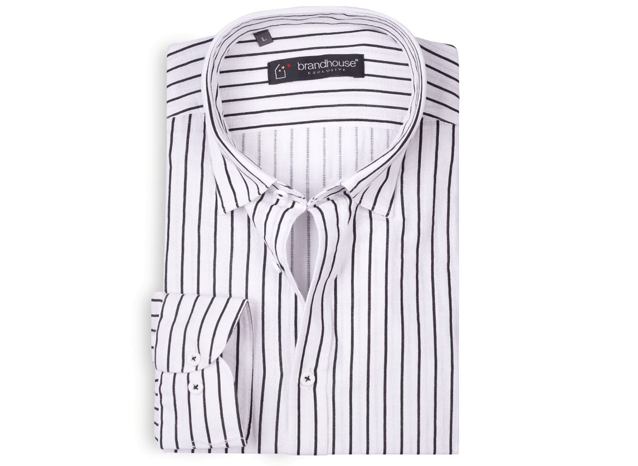 Image of Pin Stripe Oxford Shirt