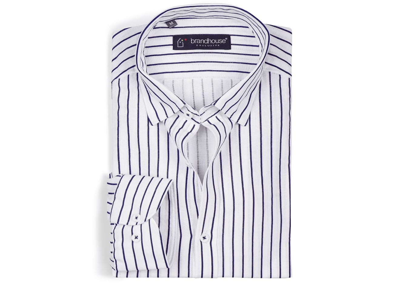 Image of Pin Stripe Oxford Shirt