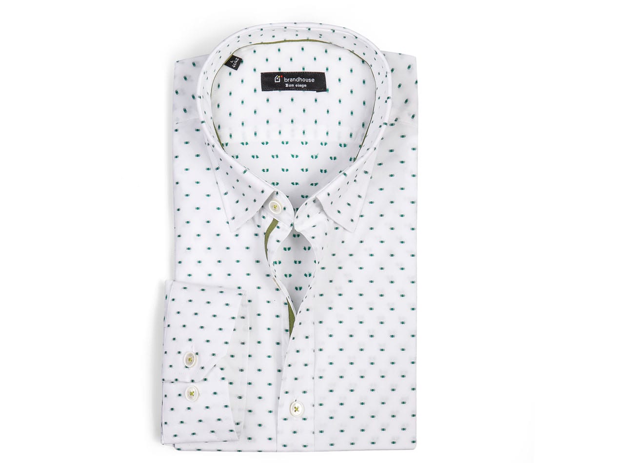 Image of polka dots pattern Poplinn Shirt