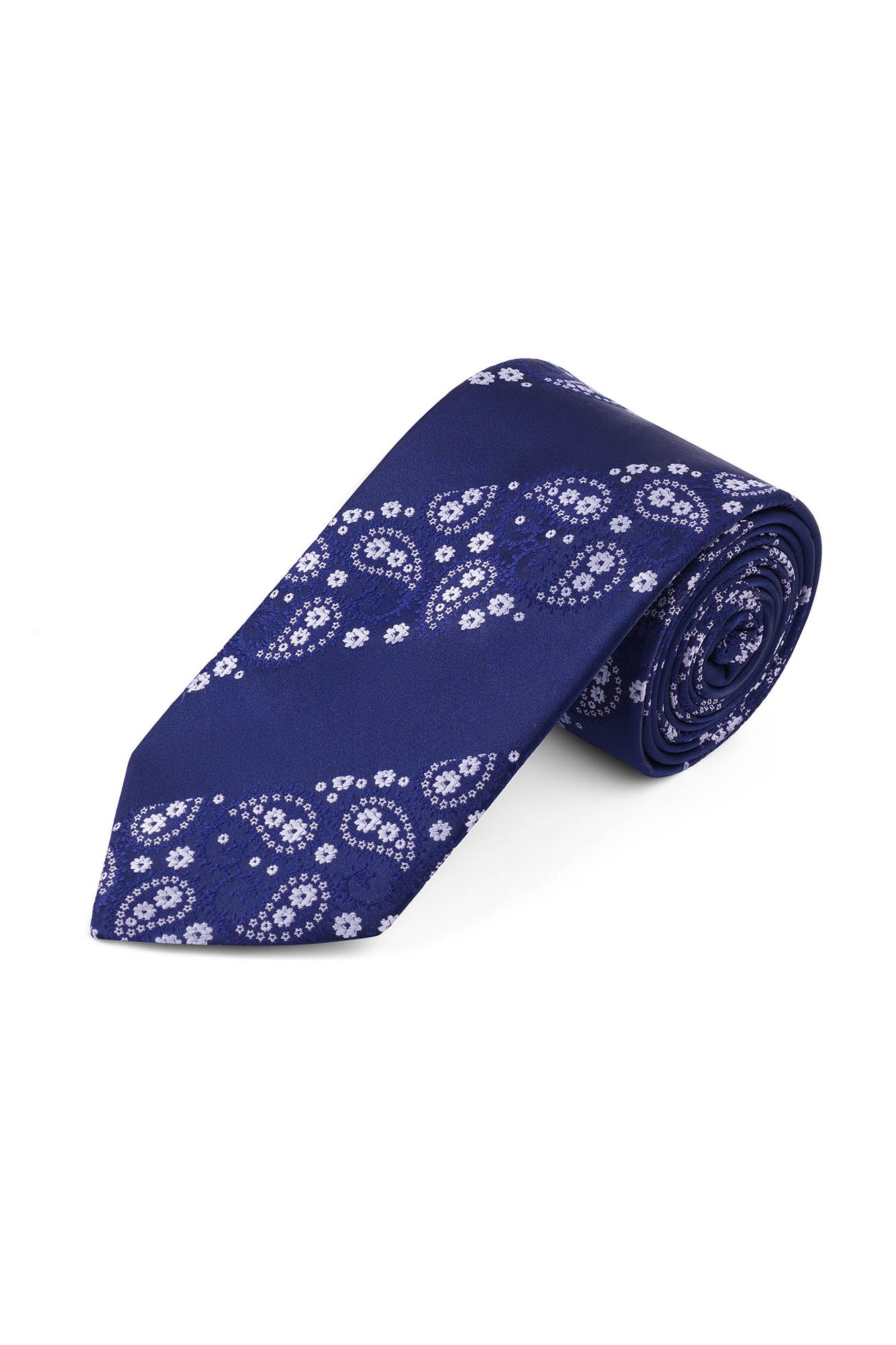 Image of Elegant Paisley Stripe Tie