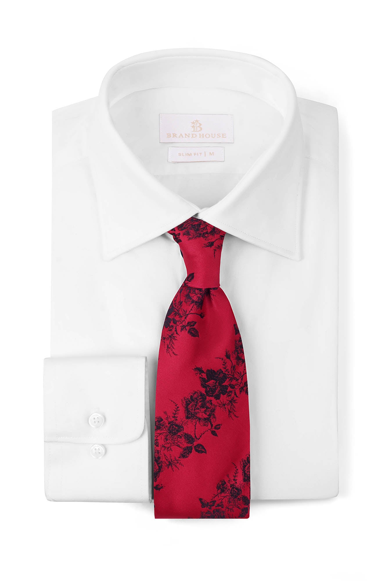 Image of Elegant Floral Microfiber Tie