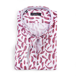 Image of Feather pattern Poplin Shirt