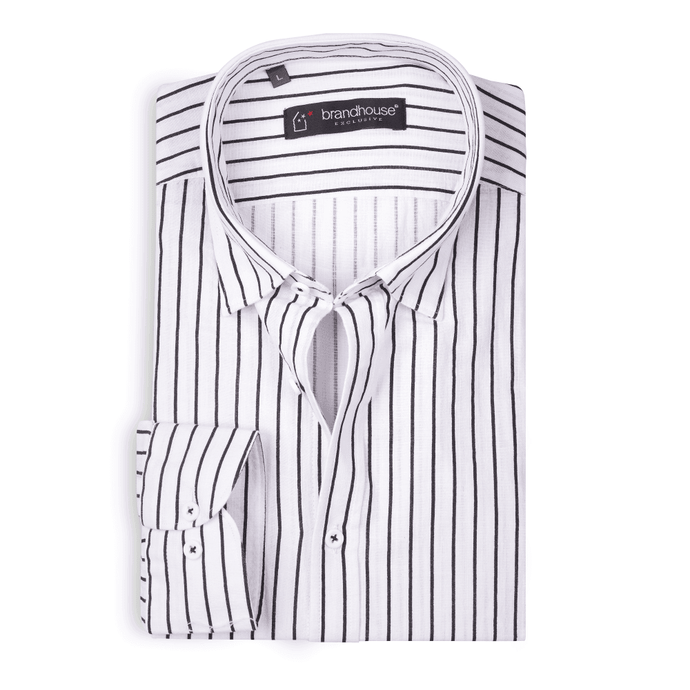 Image of Pin Stripe Oxford Shirt