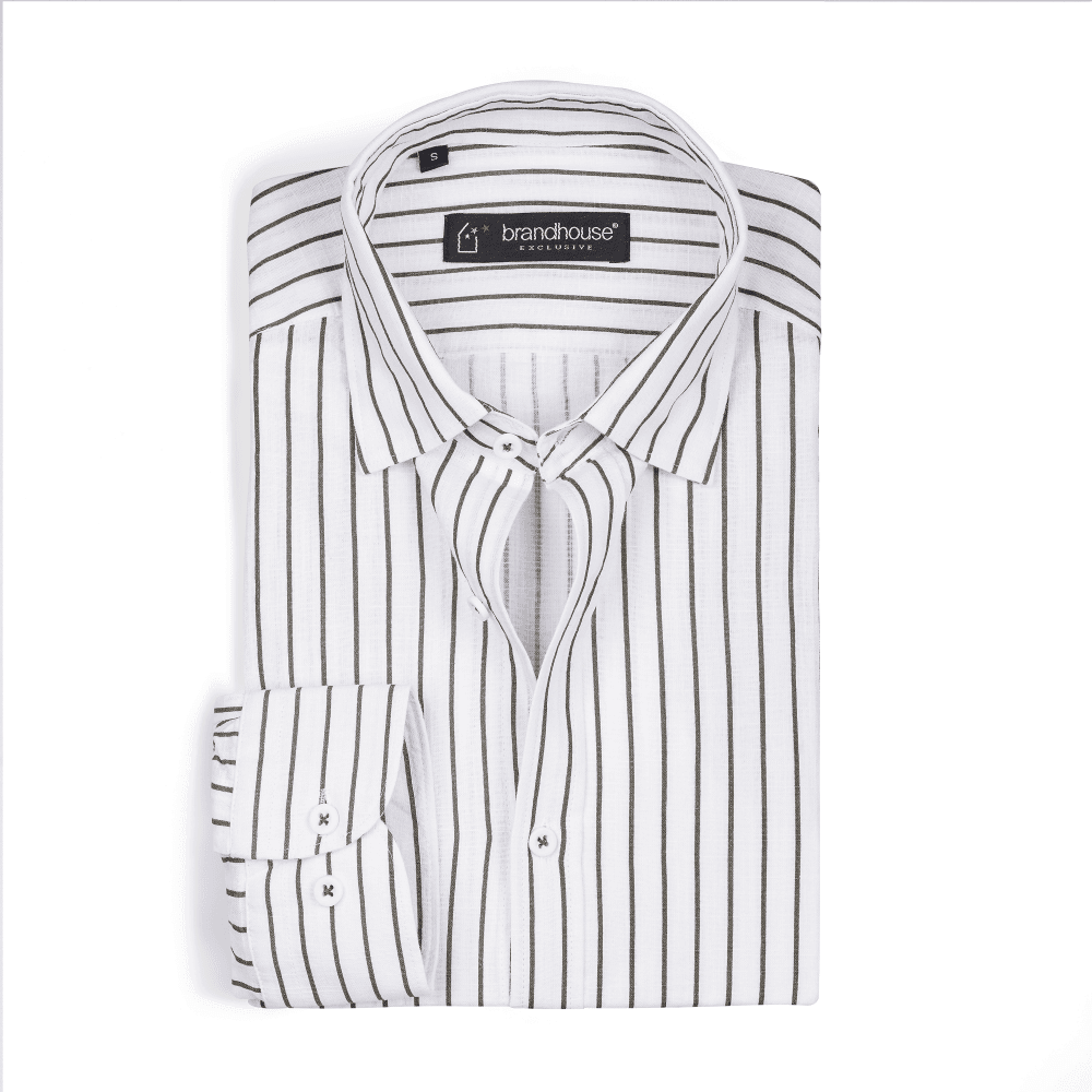 Image of Pin Stripe Oxford Shirt