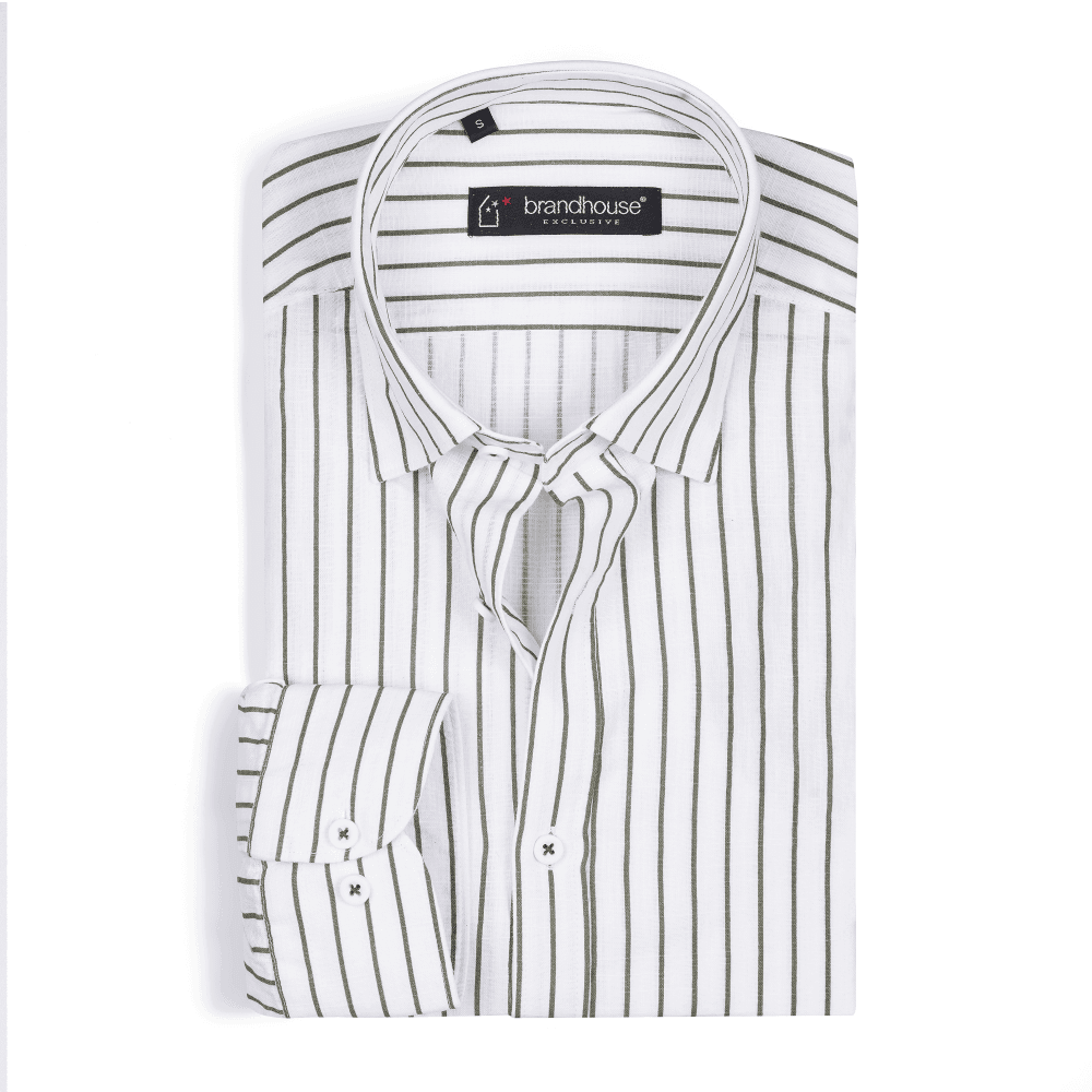 Image of Pin Stripe Oxford Shirt