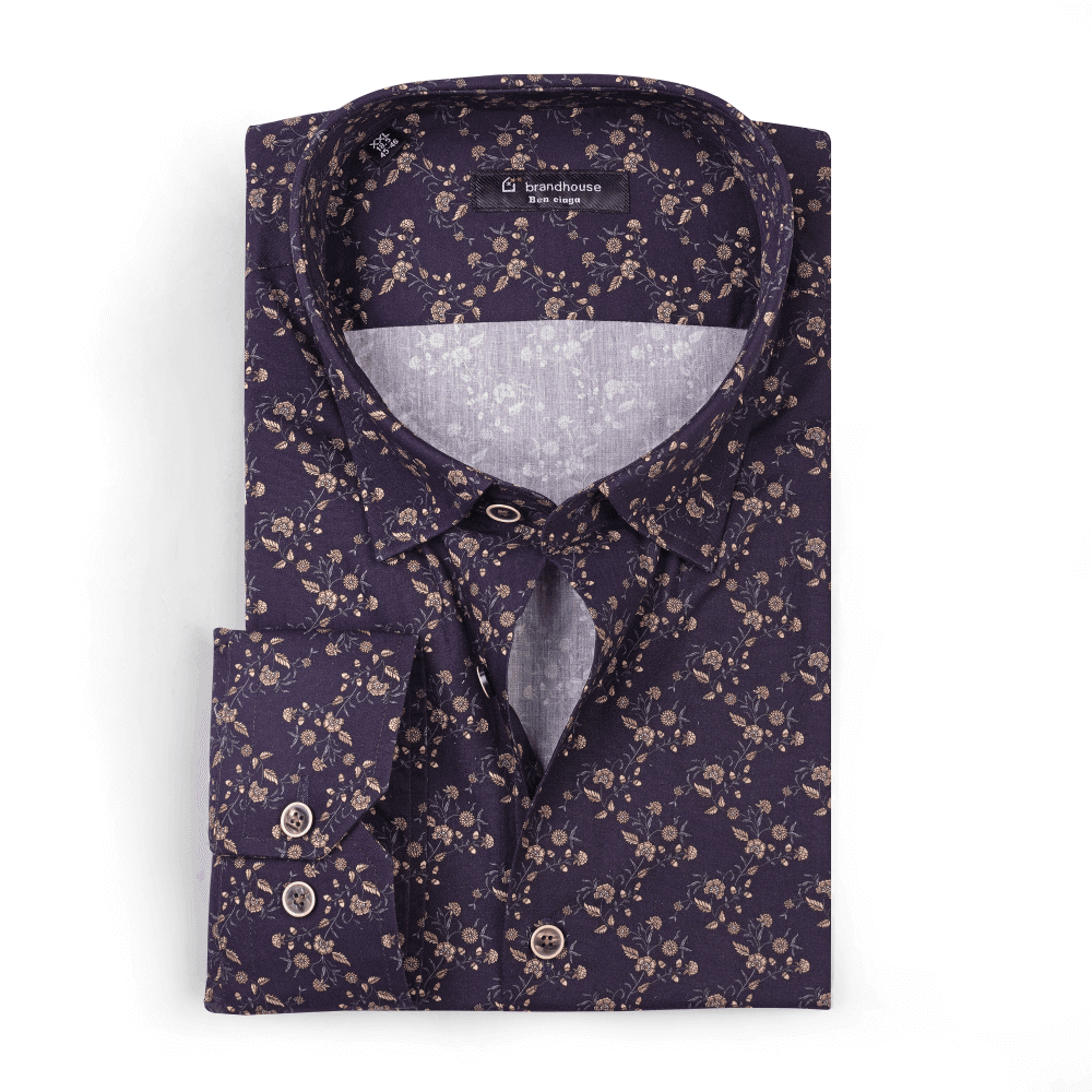 floral pattern Poplin Shirt