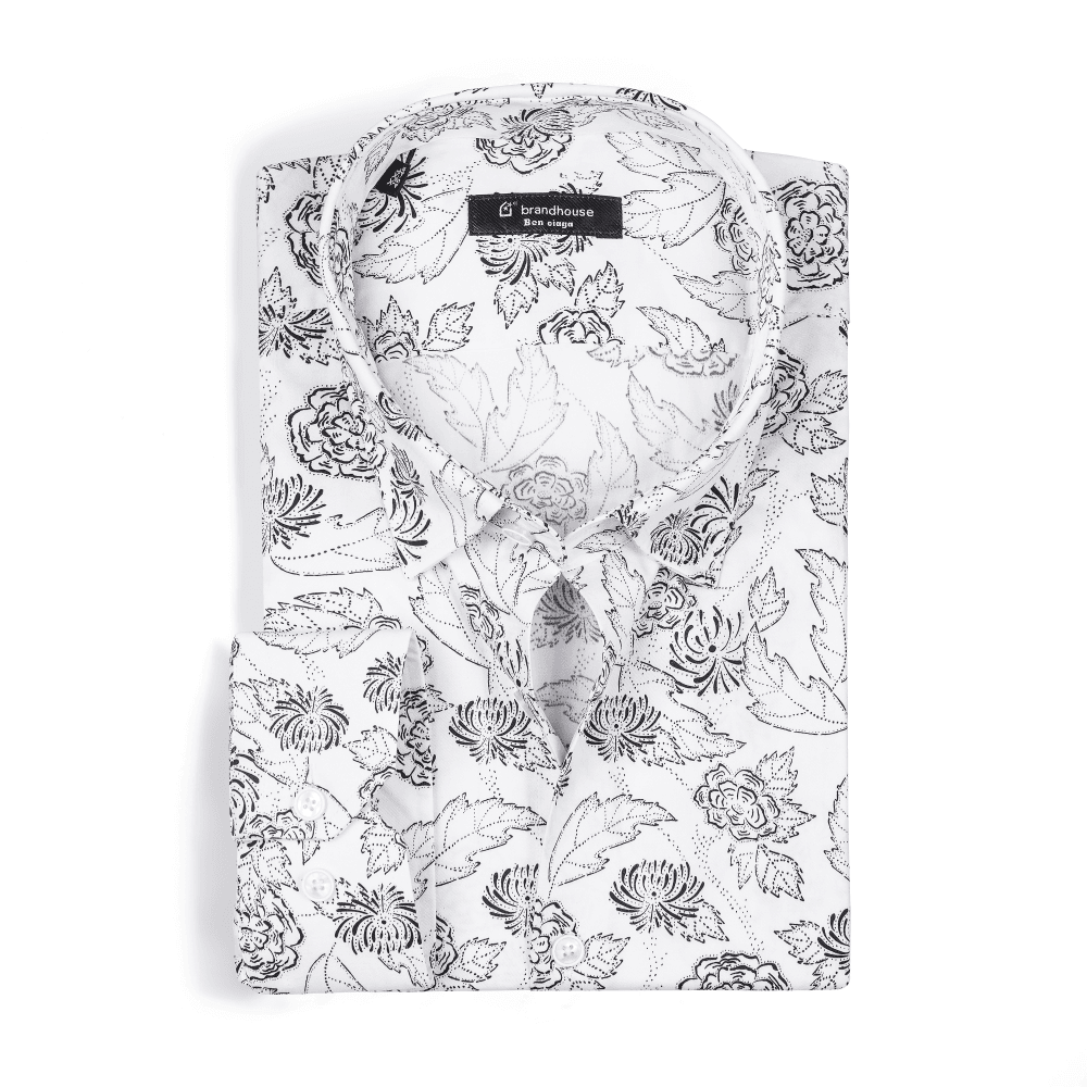 floral pattern Poplin Shirt