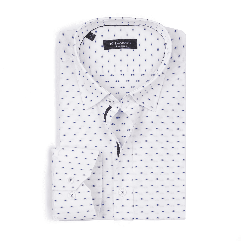 polka dots pattern Poplinn Shirt