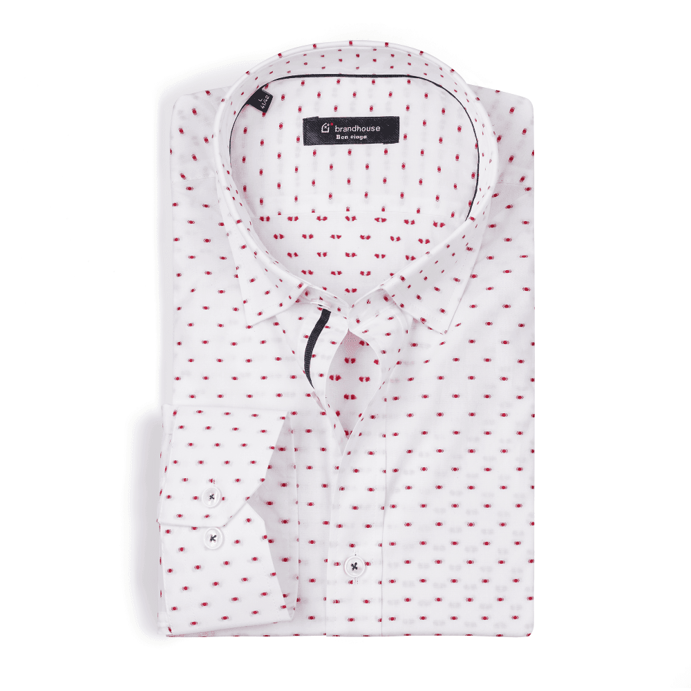 polka dots pattern Poplinn Shirt