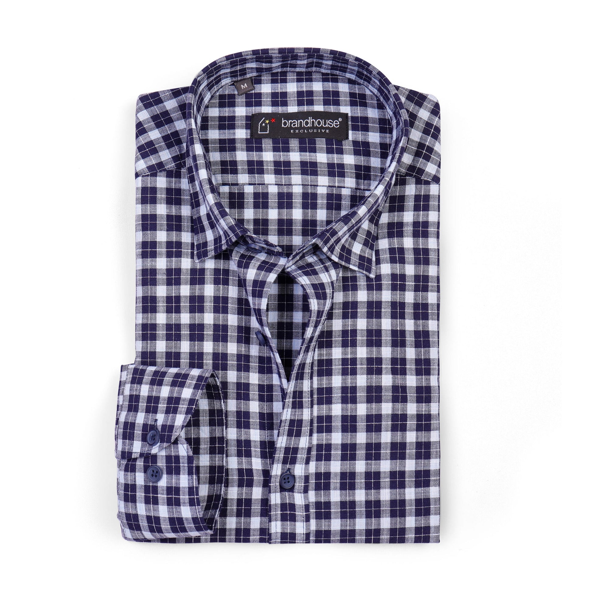 Gingham Checked Poplin Shirt