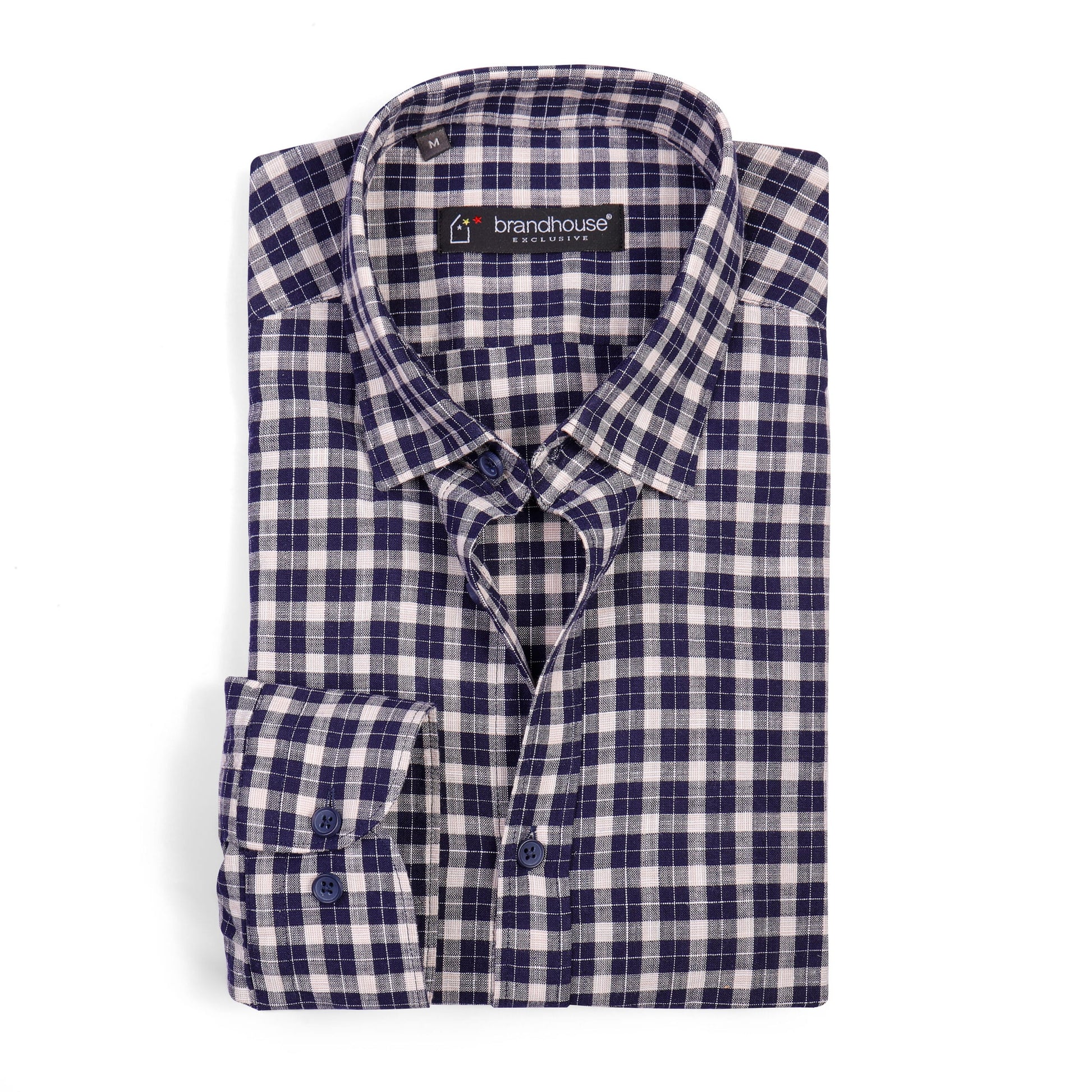 Gingham Checked Poplin Shirt
