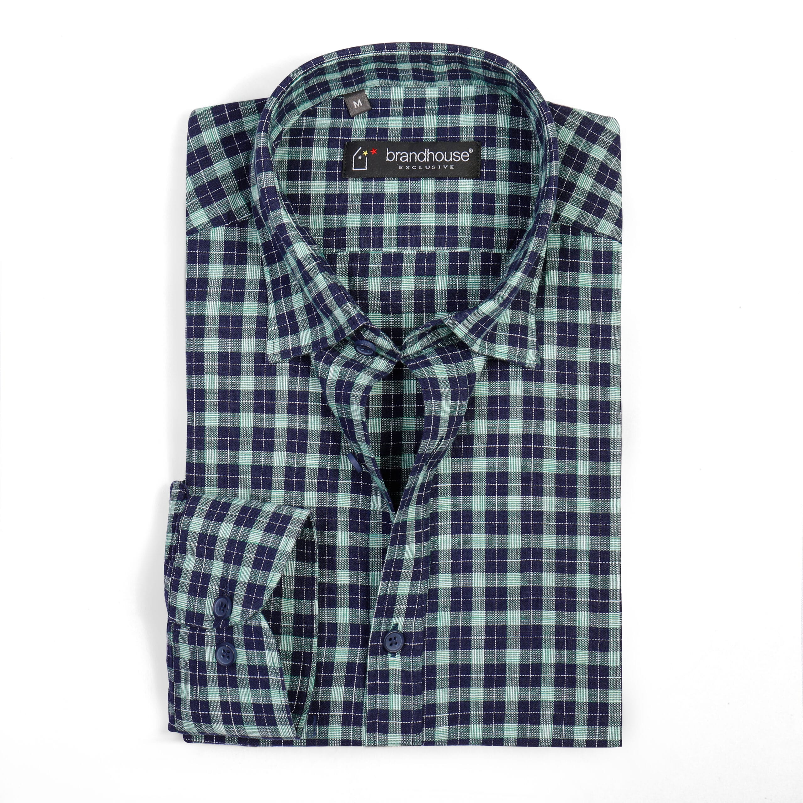 Gingham Checked Poplin Shirt