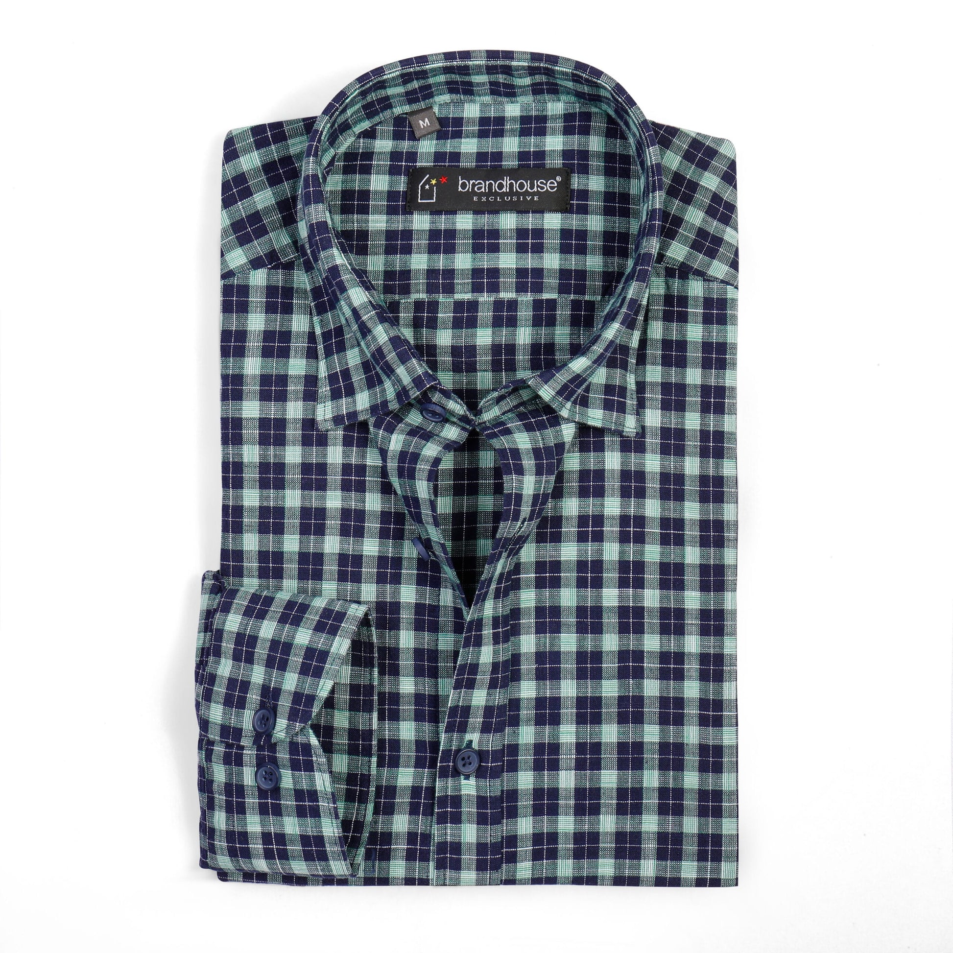 Gingham Checked Poplin Shirt