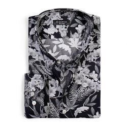 Image of floral leaf pattern Poplin Shirt