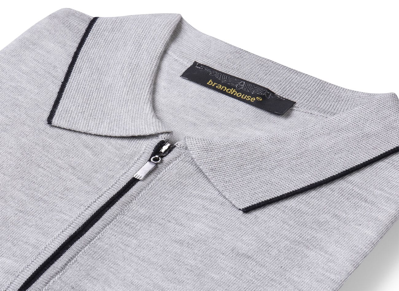 Image of Polo Yaka Half zipper Triko T-Shirt